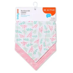 Apaszka, śliniak bawełniany Leaves 2 szt BabyOno 879/10