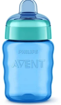 Avent Kubek niekapek niebieski z miękkim ustnikiem 260ml – idealny pierwszy kubek dla Twojego malucha