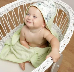 Bambusowe okrycie kąpielowe 100x100 cm Bamboo Design/zieleń - Baby Matex