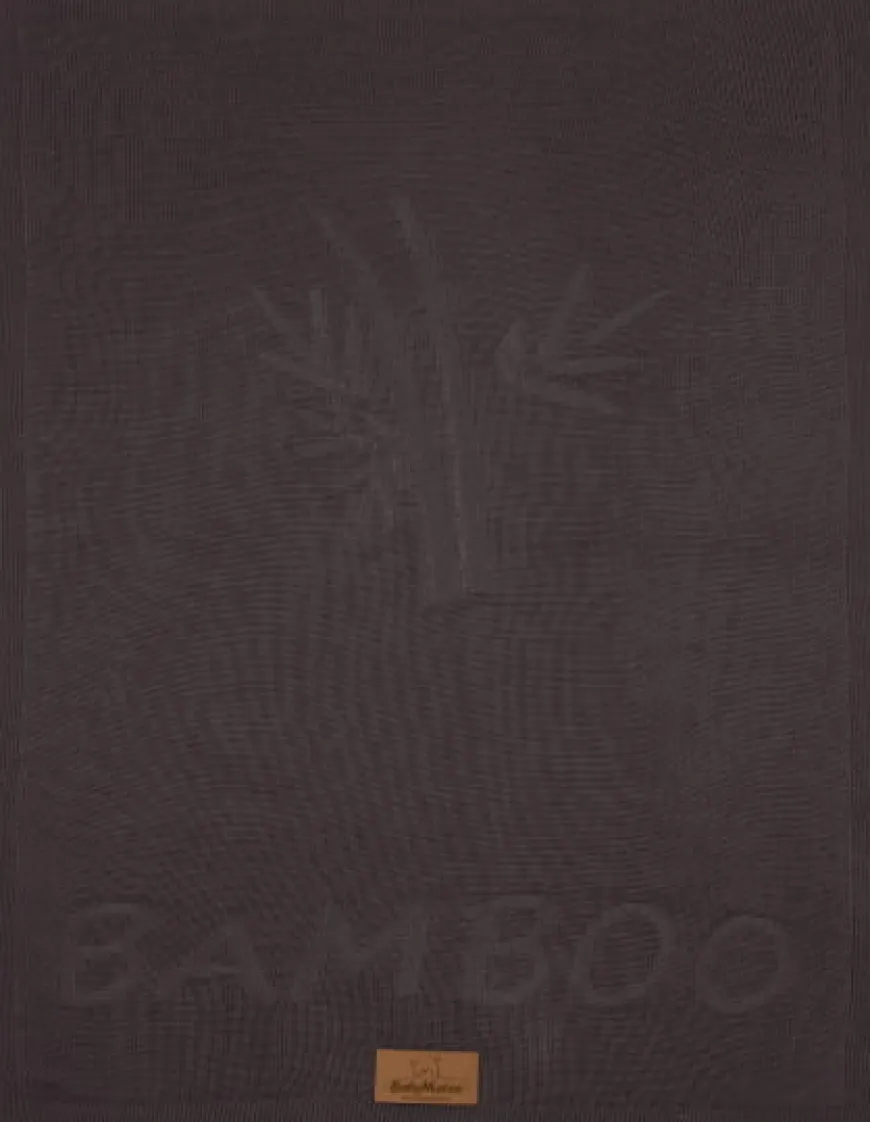 Bambusowy kocyk niemowlęcy grafitowy 75x100 cm | Thai - BabyMatex