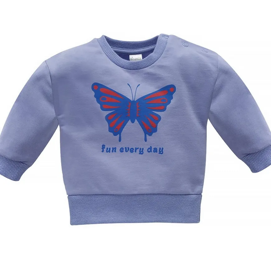 Bawełniana bluza dziecięca lawendowa z motylem - Imagine | Pinokio