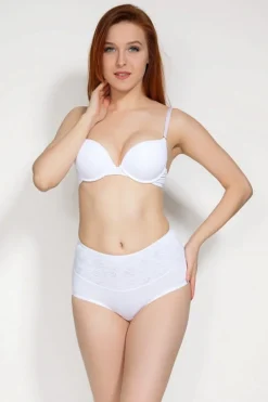 Bawełniane figi modelujące, białe | Ala - Mitex