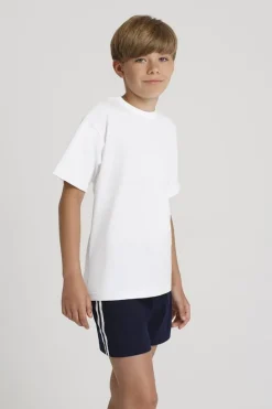 Bawełniany T-shirt dziecięcy, biały | Gucio