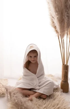 Białe okrycie kąpielowe frotte 100x100 | Maxi - BabyMatex