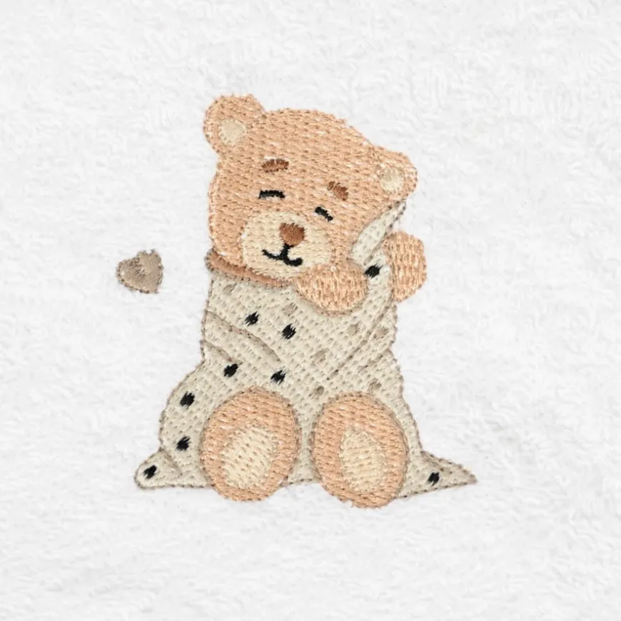 Białe okrycie kąpielowe frotte 100x100 | Maxi - BabyMatex