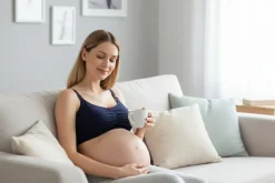 Biustonosz ciążowy i do karmienia EASY BRA granatowy