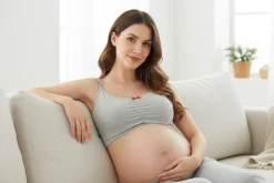 Biustonosz ciążowy i do karmienia EASY BRA szary