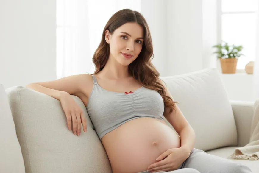 Biustonosz ciążowy i do karmienia EASY BRA szary
