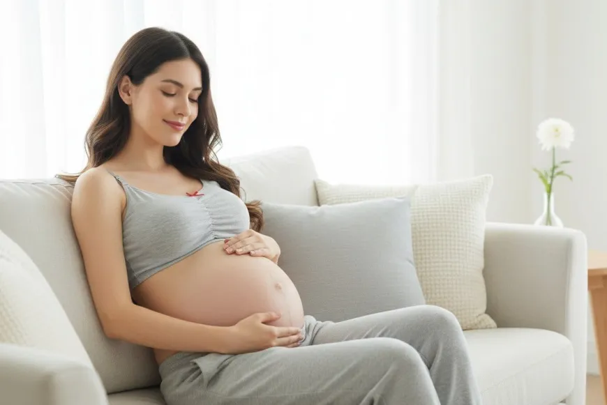 Biustonosz ciążowy i do karmienia EASY BRA szary