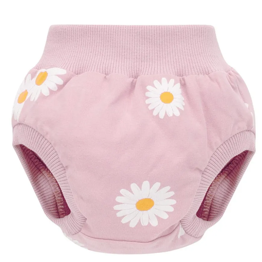 Bloomersy dla dziewczynki różowe w stokrotki - Daisy Pinokio