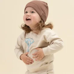 Bluza dla chłopca beżowa ze słoniem - Safari | Pinokio
