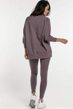 Bluza dresowa damska z rękawem 3/4 Simple/Moor - Dolce Sonno