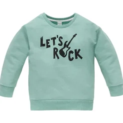 Bluza dziecięca zielona z napisem - Let's Rock | Pinokio