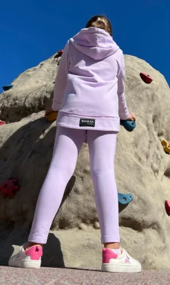 Bluza dziewczęca z kapturem rozpinana Cocco/Lilac - Wualaa by dolce sonno