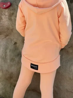Bluza dziewczęca z kapturem rozpinana Cocco/Orange - Wualaa by dolce sonno