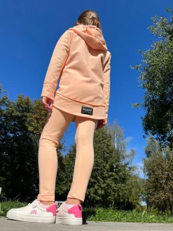 Bluza dziewczęca z kapturem rozpinana Cocco/Orange - Wualaa by dolce sonno