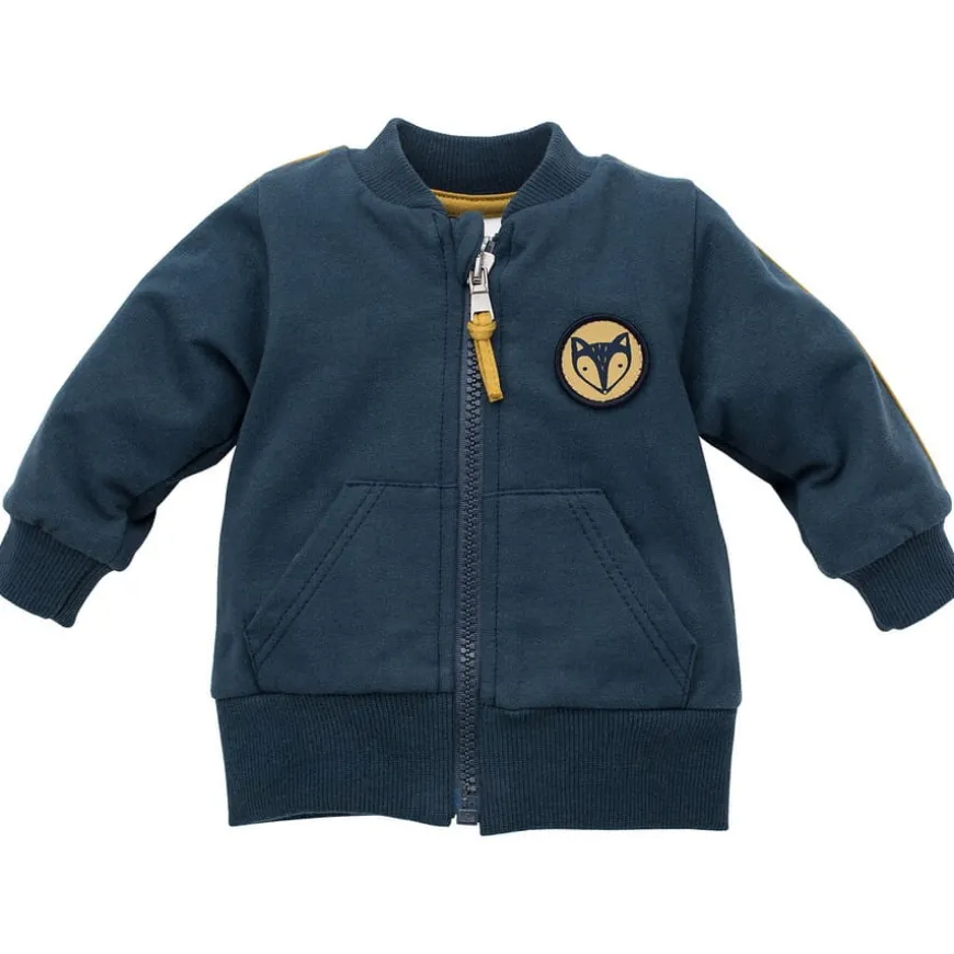 Bluza niemowlęca rozpinana na suwak Granatowa - Secret Forest | Pinokio