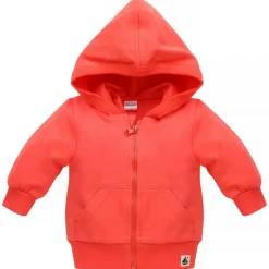 Bluza niemowlęca z kapturem rozpinana Red - Sailor | Pinokio