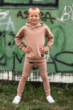 Bluza z kapturem dla chłopca Chilly/Kawa - Wualaa by dolce sonno