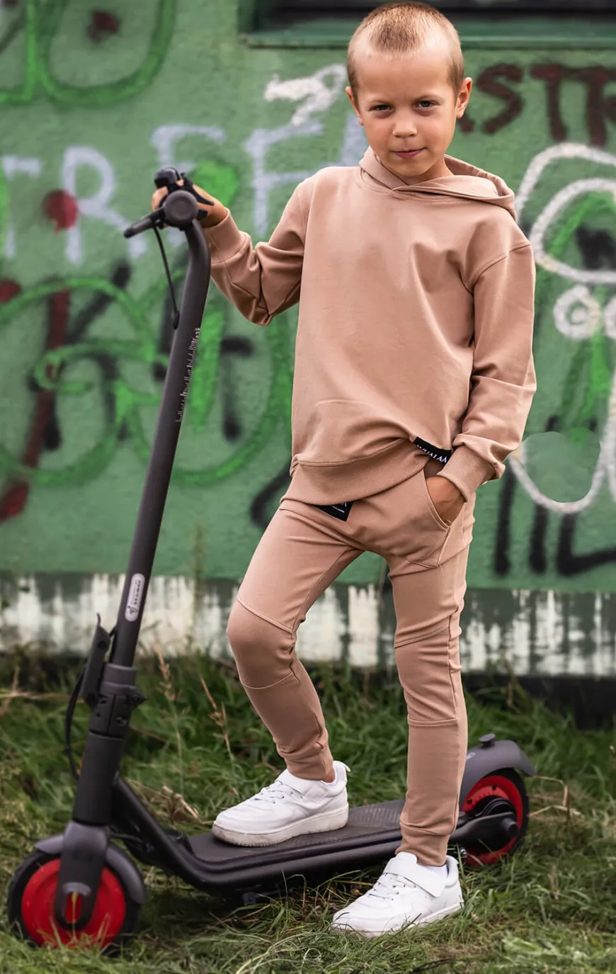 Bluza z kapturem dla chłopca Chilly/Kawa - Wualaa by dolce sonno