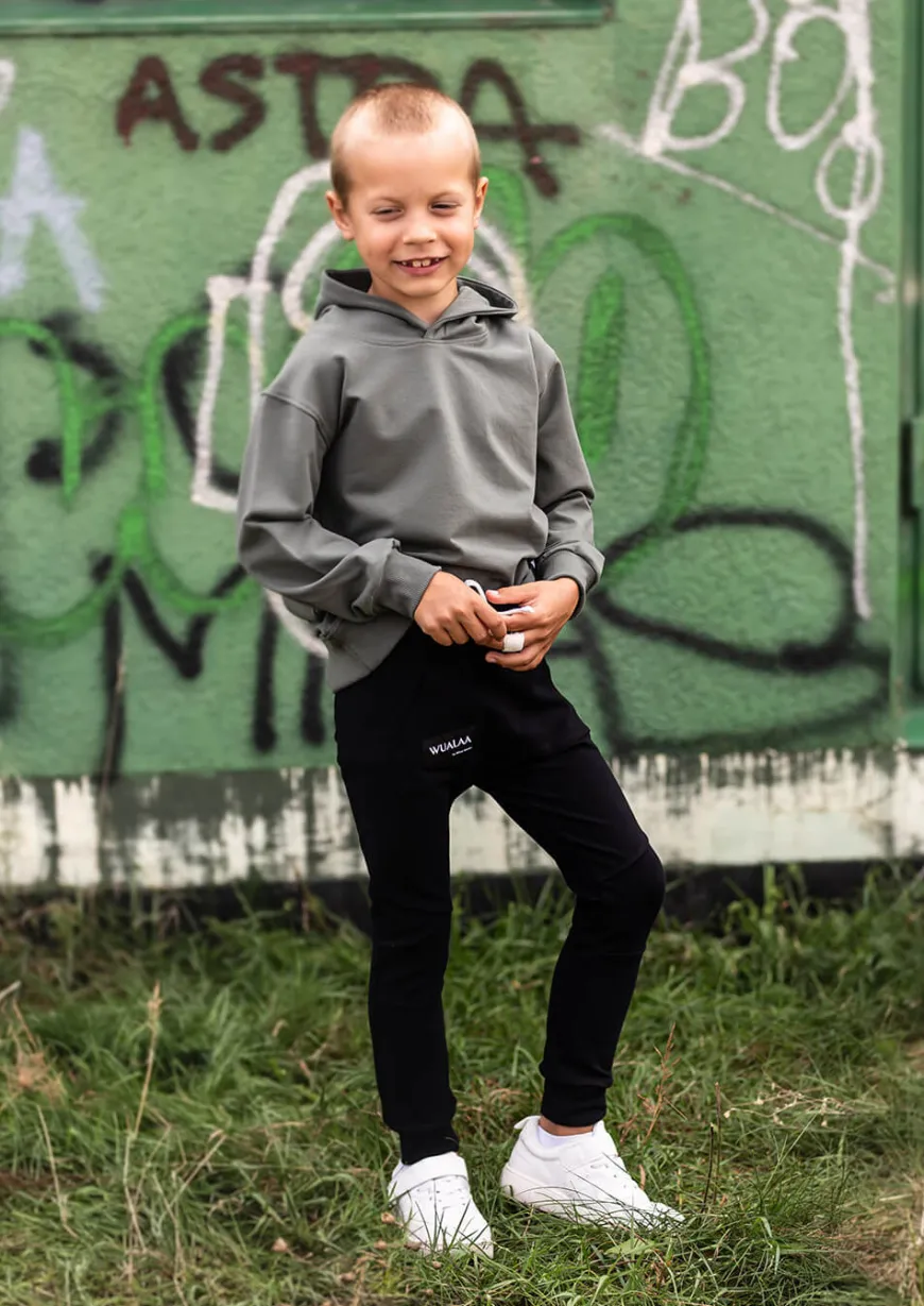 Bluza z kapturem dla chłopca Chilly/Khaki - Wualaa by dolce sonno