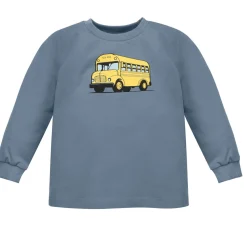 Bluzka z długim rękawem niebieski autobus - FunTime Pinokio