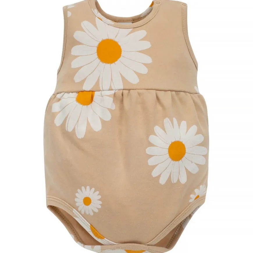 Bodo - Bloomersy beżowe w stokrotki Daisy | Pinokio