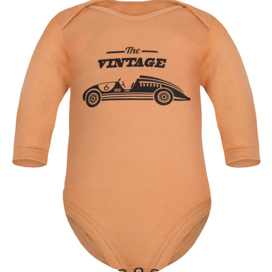 Body bawełniane niemowlęce z długim rękawem The Vintage Cars Honey - Dolce Sonno