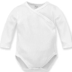 Body kopertowe z długim rękawem Prążek White - Lovely Day | Pinokio