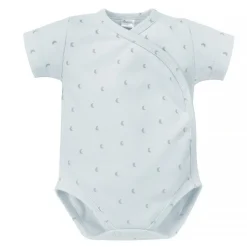 Body kopertowe z krótkim rękawem niebieskie ksieżyce - Lovely Day | Pinokio