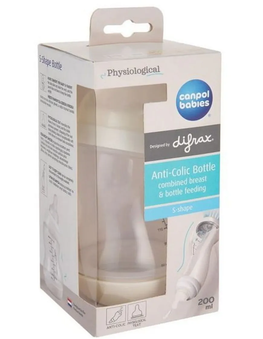 Butelka antykolkowa S-shape szeroka 200 ml Canpol Babies