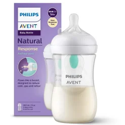 Butelka do karmienia, antykolkowa Philips Avent Natural Responsywna  260ml + smoczek 1m+