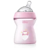 Butelka Natural Feeling plastikowa Chicco do karmienia 2m+ 250ml różowa