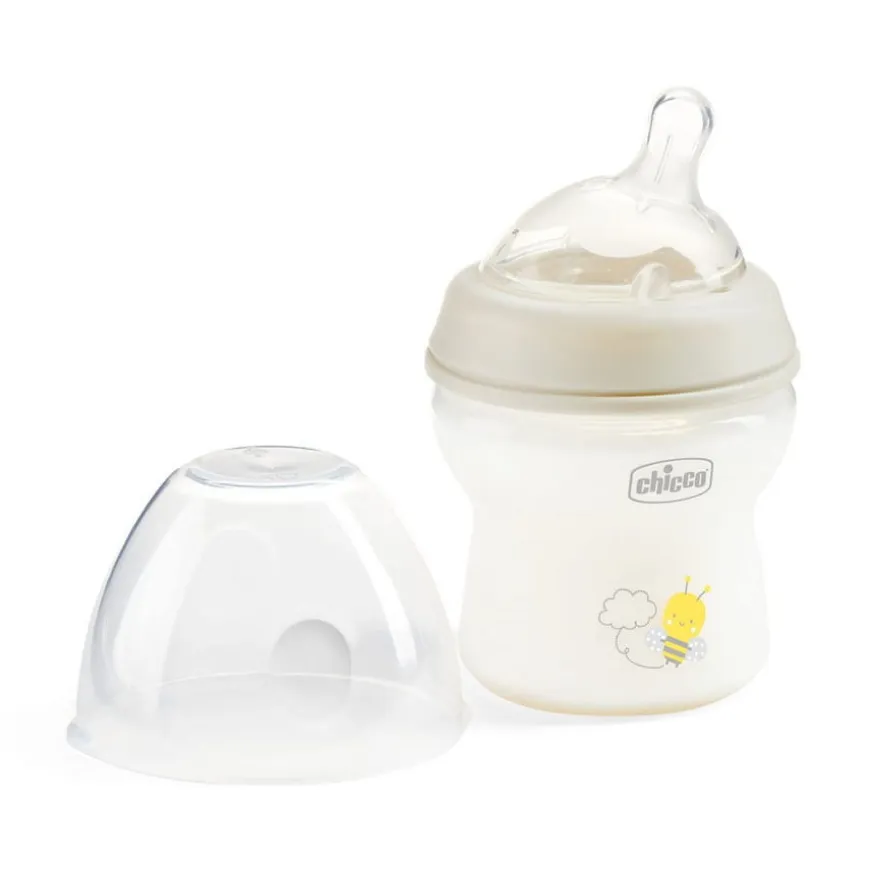 Butelka Natural Feeling plastikowa Chicco do karmienia od pierwszych dni życia 150ml nautralna