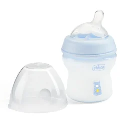 Butelka Natural Feeling plastikowa Chicco do karmienia od pierwszych dni życia 150ml Niebieska