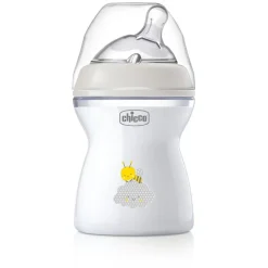Butelka Natural Feeling plastikowa Chicco do karmienia 2m+ 250ml nautralna