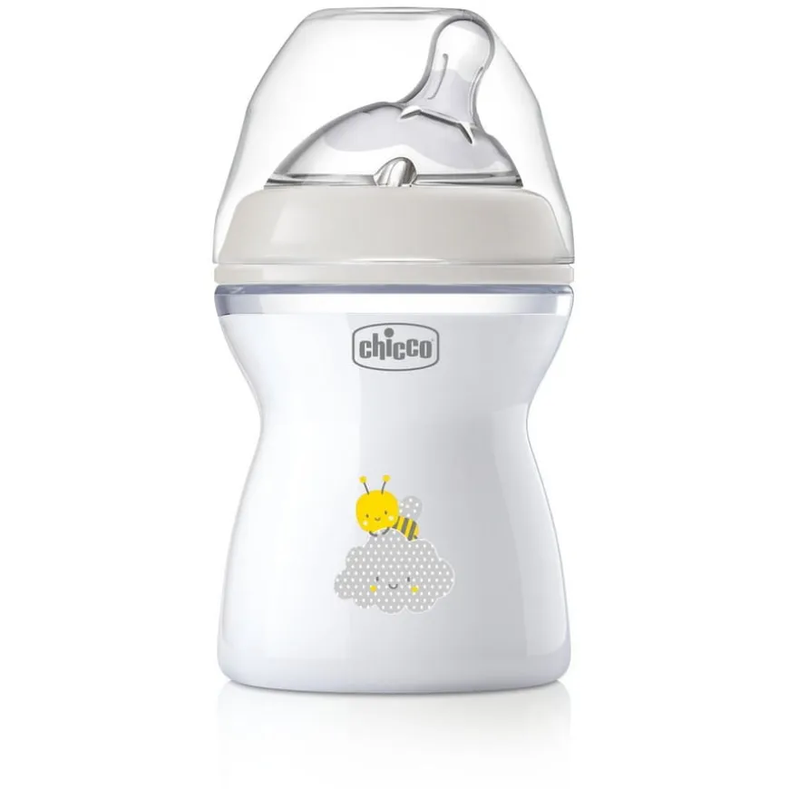Butelka Natural Feeling plastikowa Chicco do karmienia 2m+ 250ml nautralna