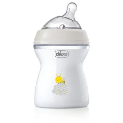 Butelka Natural Feeling plastikowa Chicco do karmienia 2m+ 250ml nautralna
