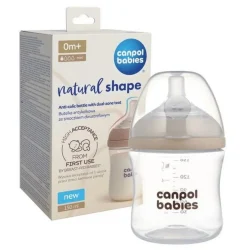 Butelka Natural Shape ze smoczkiem dwustrefowym 150 ml Canpol Babies