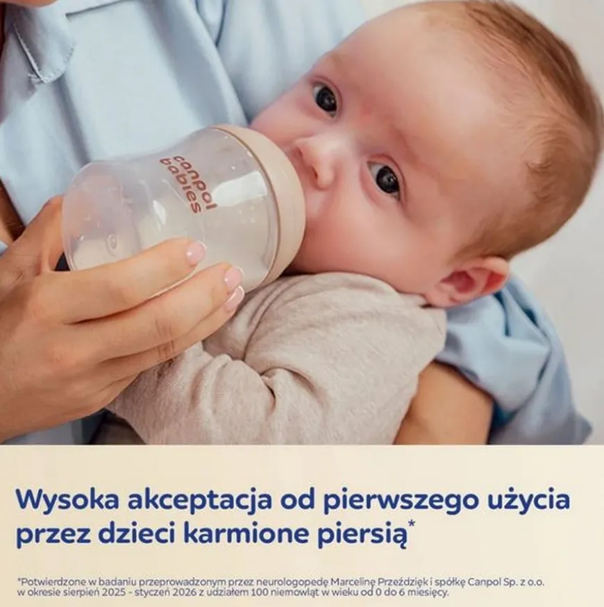 Butelka Natural Shape ze smoczkiem dwustrefowym 260 ml Canpol Babies