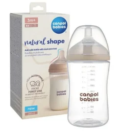 Butelka Natural Shape ze smoczkiem dwustrefowym 260 ml Canpol Babies