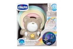 Chicco Miś z projektorem Rainbow szary