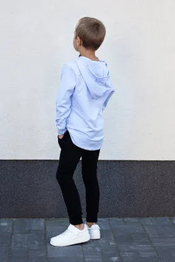 Chłopięca bluza rozpinana z kapturem Flavi/Błękit - Wualaa by dolce sonno