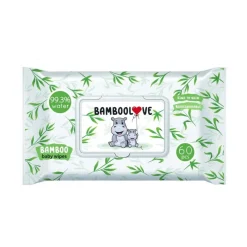 Chusteczki nawilżane bambusowe dla niemowląt - Bamboolove 60szt