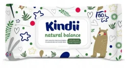 Chusteczki nawilżane dla niemowląt i dzieci 60 szt. Kindii Natural Balance