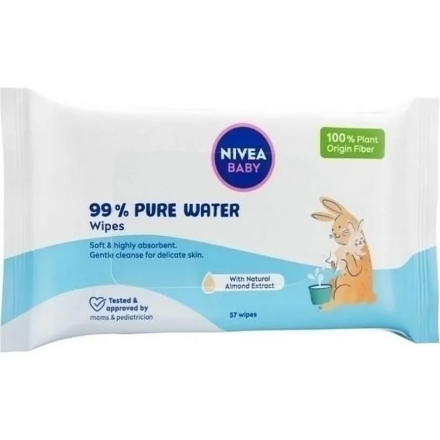 Chusteczki nawilżane Pure Water 57 szt. NIVEA BABY
