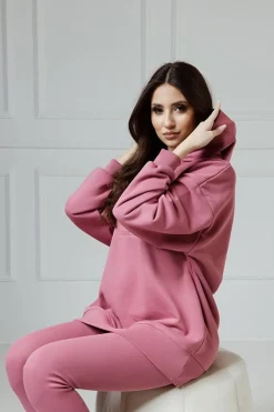 Comfort & Luxury - Bluza z kapturem oversize Avery Malaga