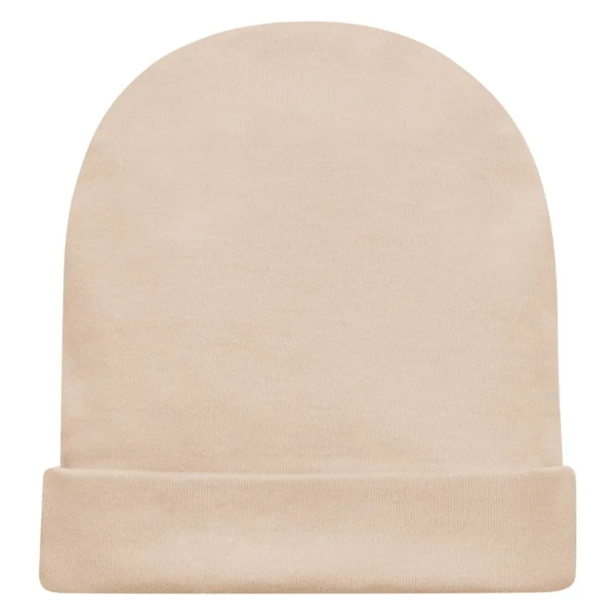 Czapka bawełniana dla niemowlaka Beige - Lovely Day | Pinokio