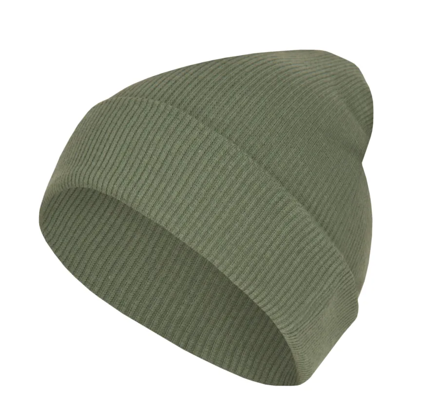 Czapka DYZIO dla niemowląt i dzieci, Khaki Prążek - Dolce Sonno