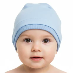 Czapka z dresówki dla niemowląt i dzieci Miki/ Baby Blue - Dolce Sonno